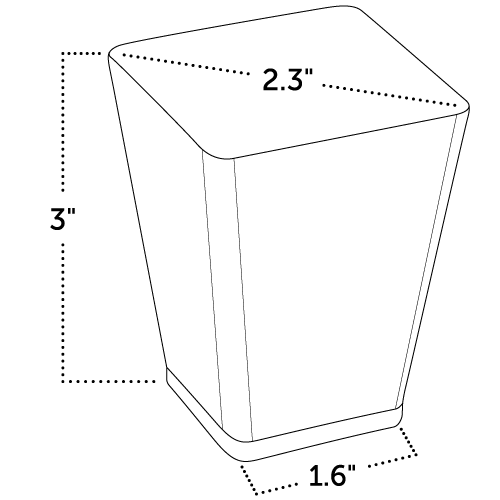 tall square tapered cup