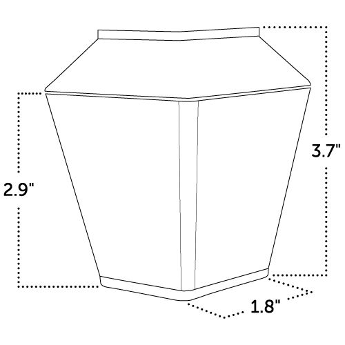 square cup with lid