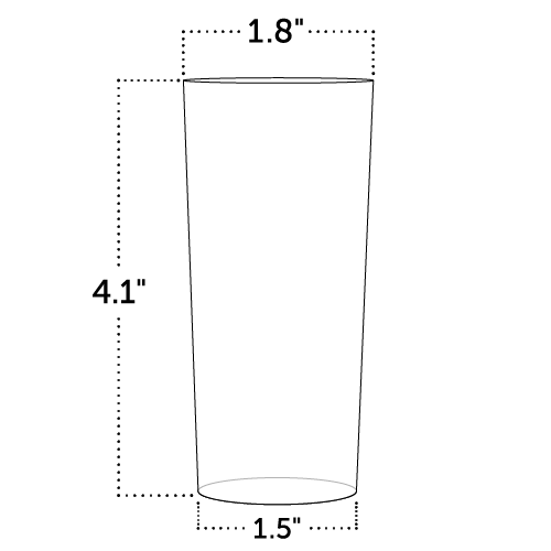 Tall Round Cup 140g / 4.9oz - 205046S