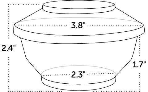 round bowl w/ lid