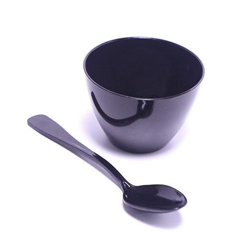 black dessert spoon