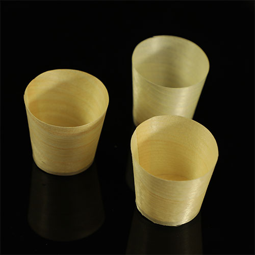 mini wood cups