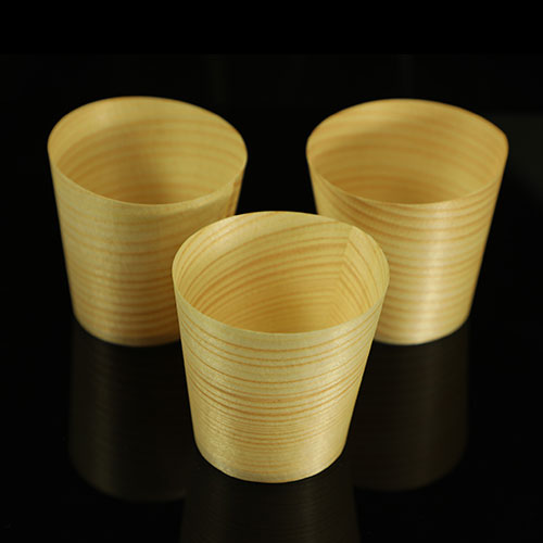 medium wood cups