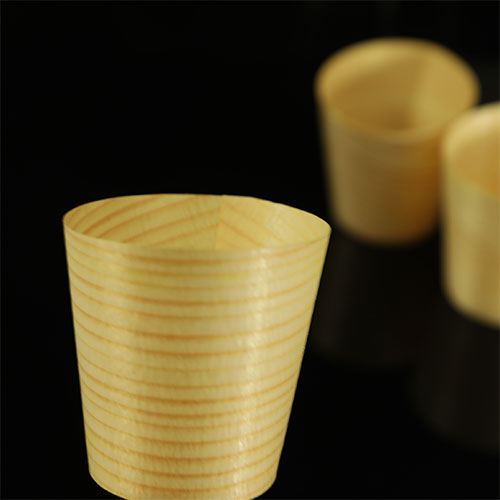 medium wood cups