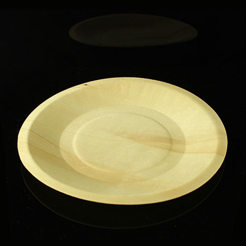 round wood plates