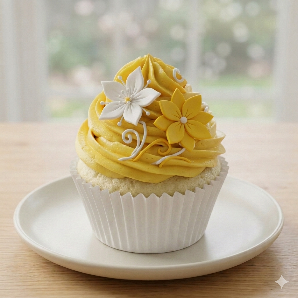 colored cupcake