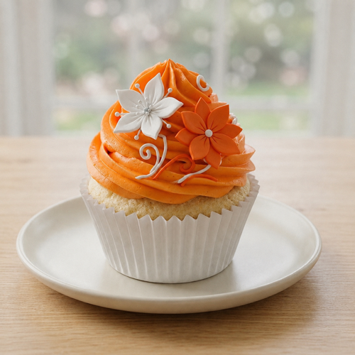 colored cupcake