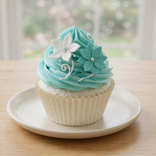 colored cupcake