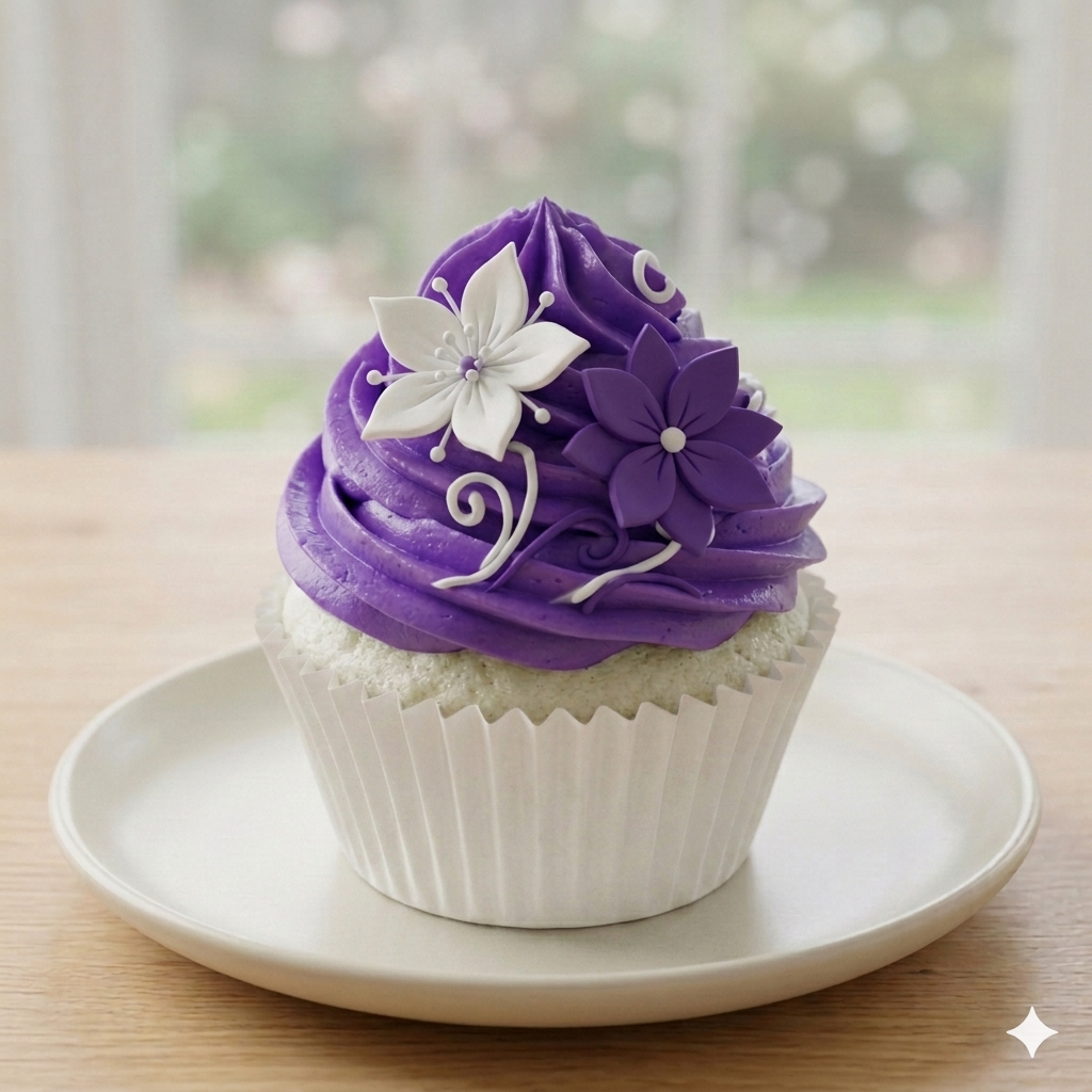 colored cupcake