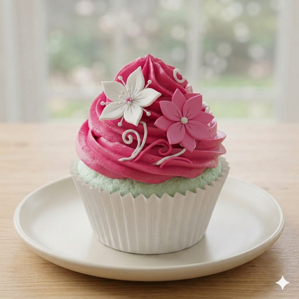 colored cupcake
