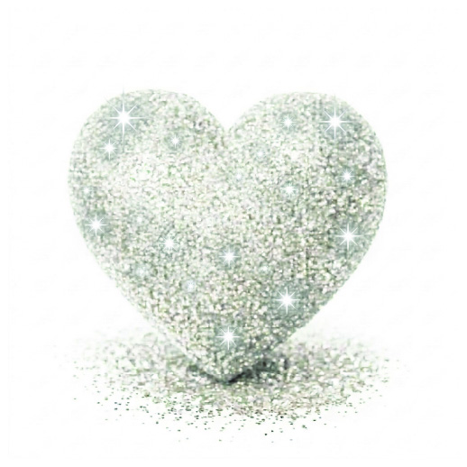 white lustra glitter