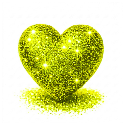yellow lustra glitter