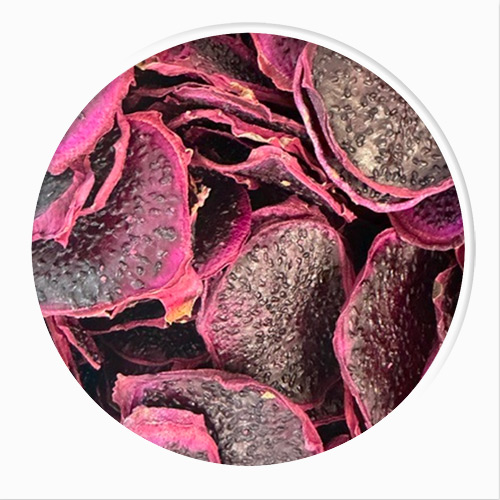 dried dragon fruit slices