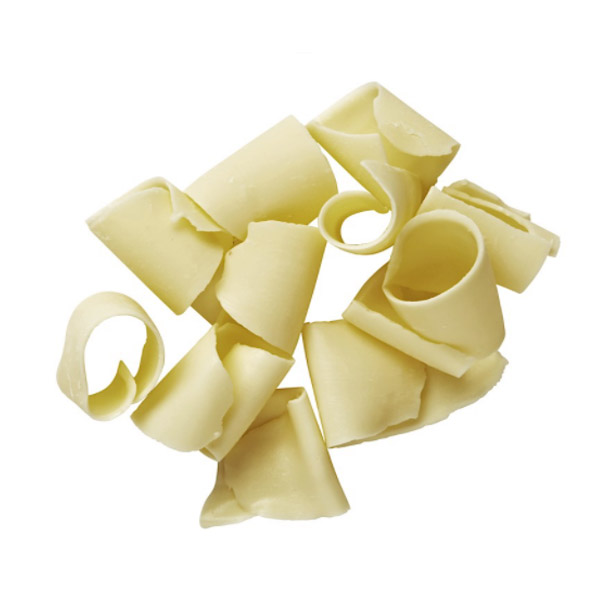 white curled shavings