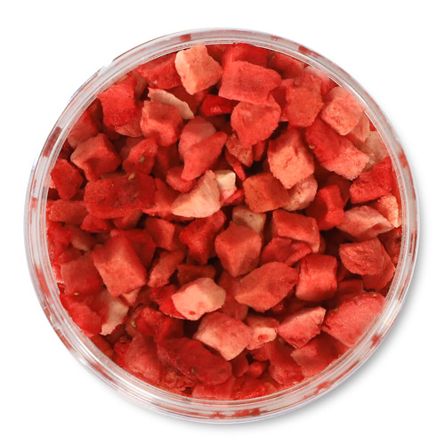 diced strawberries