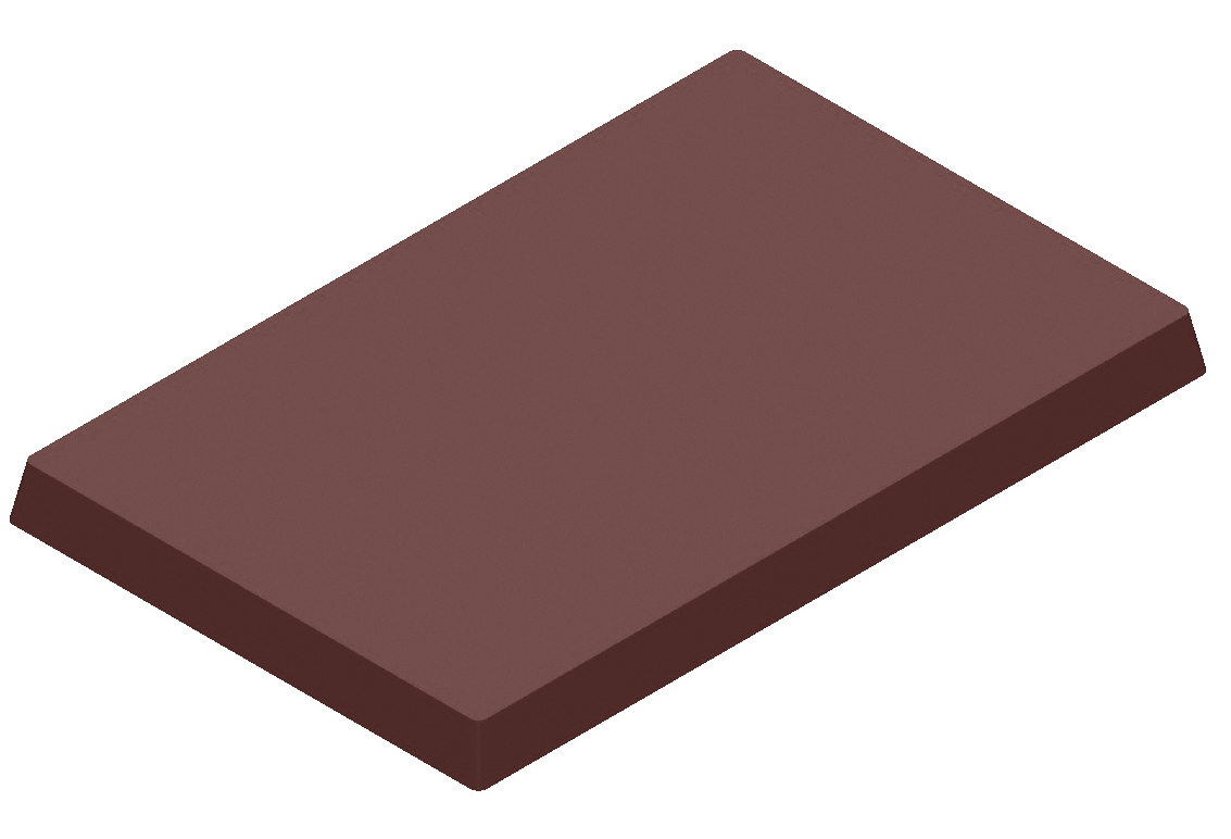 Faceted Tablet Chocolate Bar Mould From Chef Rubber