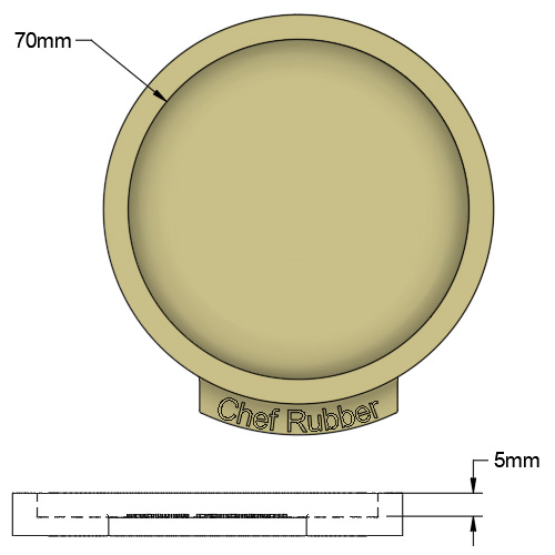 7in disc mould