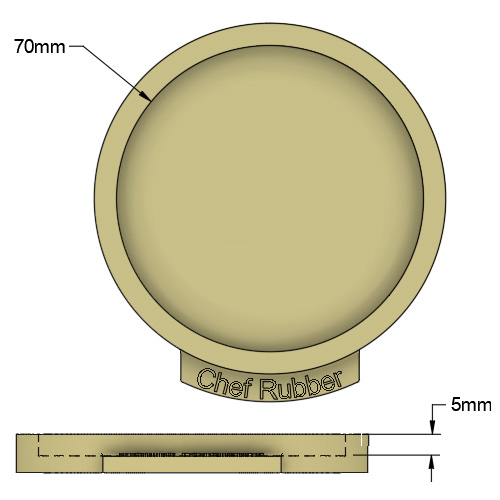 7in disc mould
