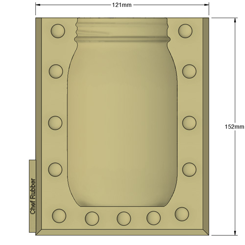 mould outer dimensions