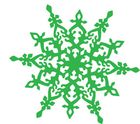 snowflake inlay