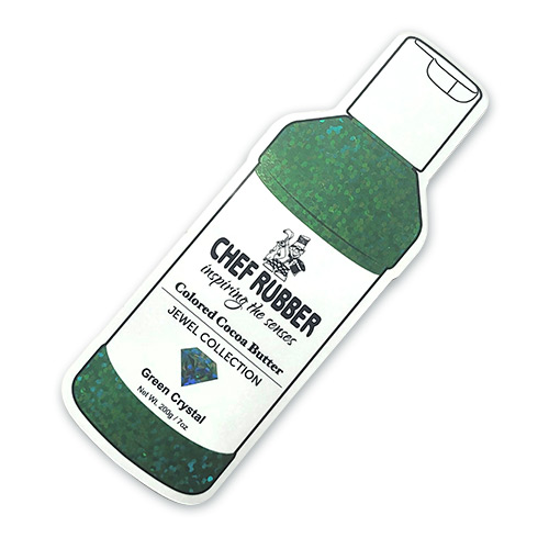 green crystal sticker