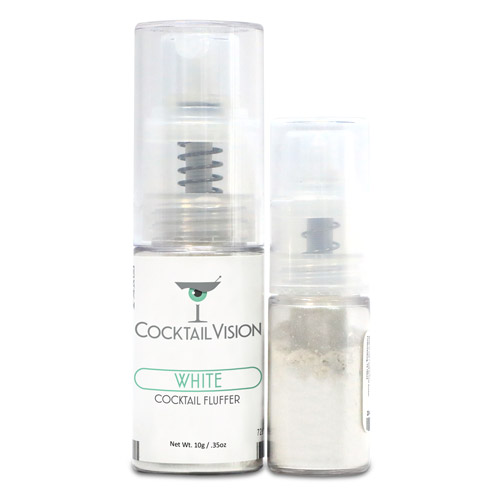 white cocktail fluffers