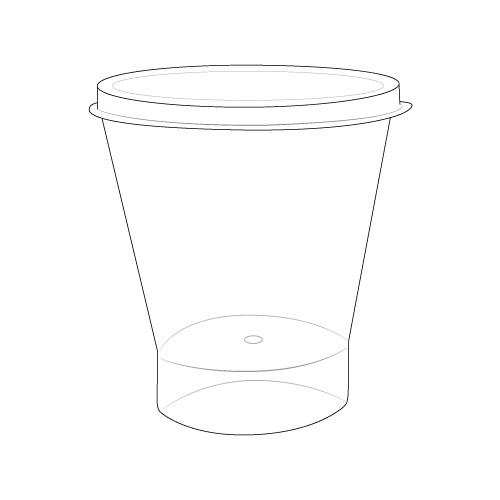 round cup and lid