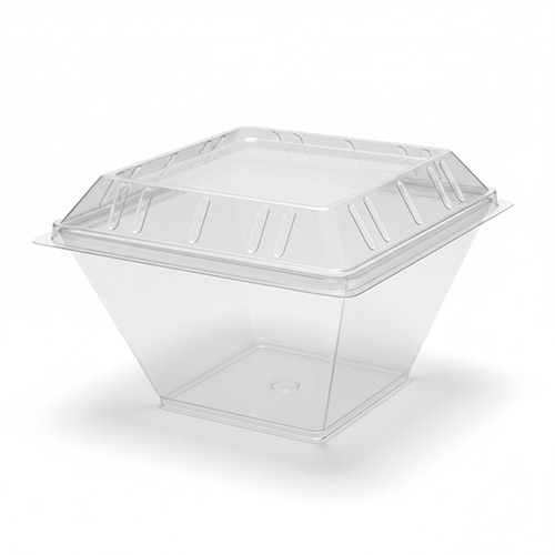 Lg Square Bowl and Lid